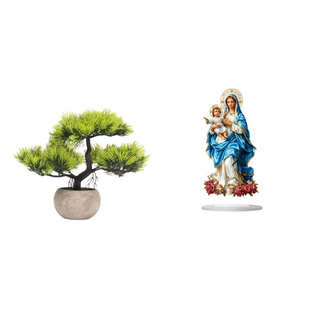 Árbol bonsái artificial,Árbol bonsái artificial para decoración de escritorio de interior y hogar,Árbol bonsái falso Planta falsa en maceta Planta falsa,Letrero de mesa,Decoración de