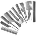 thumbnail image 1 of 10 Peines Profesionales de Peluquería, Juego de Peinillos Antiestáticos para Cabello, Peinar, Teñir y Estilismo, 1 of 4
