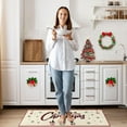 thumbnail image 5 of Kitchen Rugs - 2 Piece Kitchen Mats Set Merry Christmas Indoor Floor Mats Non-Slip Kitchen Backing Area Rugs Xmas Door Mat Runner Rug Carpet for Kitchen Home Decor (17 x 47+17 x 30), 5 of 6