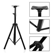 Hot Sale Universal Folding Tripod Pole-Mount Speaker Audio Holder Stand With Tray(Black)