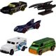 thumbnail image 1 of Hot Wheels Batman 5 autos de juguete a escala 1:64 de metal fundido, 1 of 6