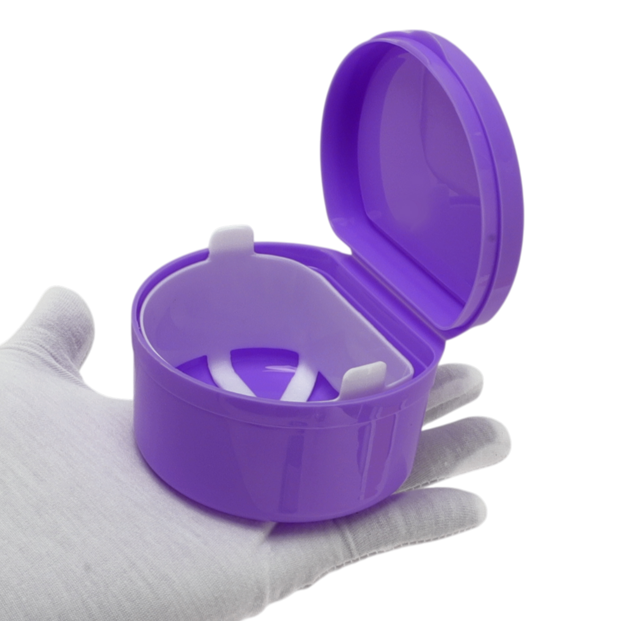 Unique Bargains Reusable Braces Box with Strainer 1 Pc Purple