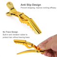 thumbnail image 2 of Hair Clips 12 pack – Premium Hair Clip, Clips for Hair, Large Hair Clips For Styling Sectioning, Croc Clips, Hair Styling Clips For Thick Hair - Gold, 2 of 5