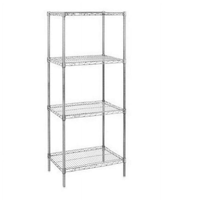 Nexel Industries 24307C 24 x 30 x 74 Po Étagère de Départ à Plateaux, Chrome