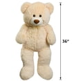 thumbnail image 5 of HollyHOME 36 Inch Giant Teddy Bear Big Plush Stuffed Animal Soft Cuddly Toy Gift for Girlfriend Kids Valentine's Day  Beige, 5 of 9
