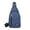 Blue, variant on HengDidi Compact Crossbody Bags for Women Men with Water Resistant Fabric Earphone Port, Adjustable Strap Sling Bag, Lightweight 0.37lb Daypack for Travel Phone/Wallet Essentials
