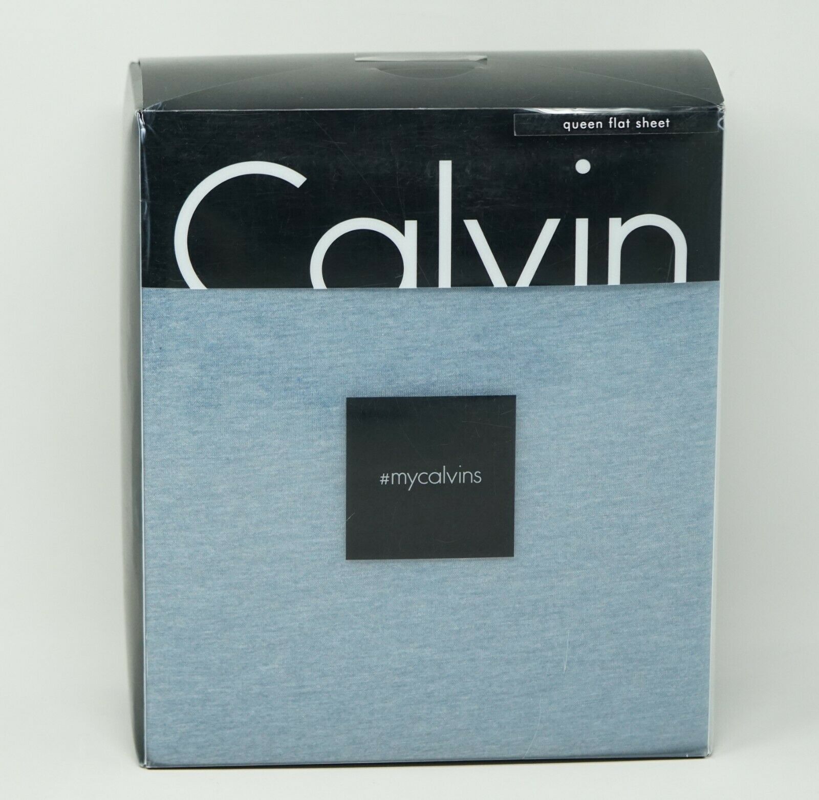 Calvin Klein Modern Cotton Modal Body Flat Sheet - QUEEN - Ocean Body Blue  