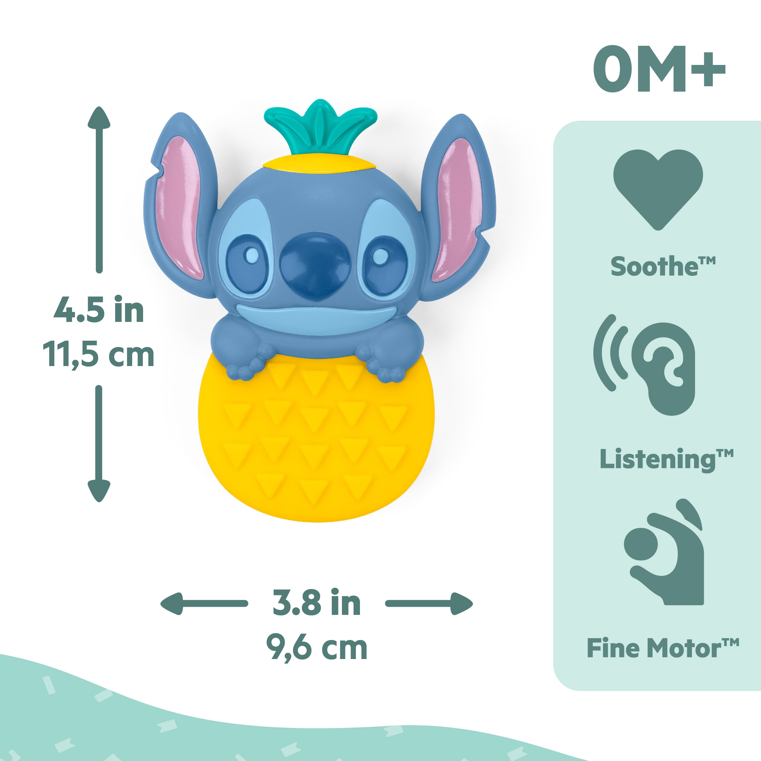 Disney Baby Stitch Tropical Teethe Rattle & Teether