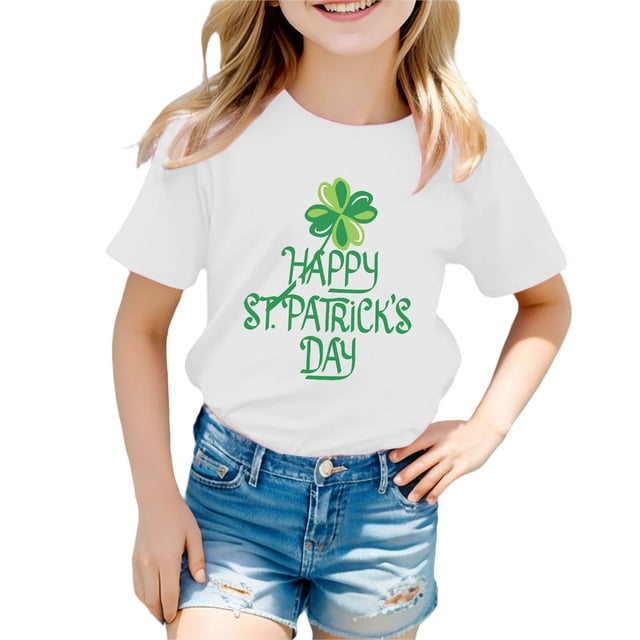 EHQJNJ Chandails en Molleton à Col Rond Graphiques Amusants pour Filles Imprimé Lettre Graphique Pulls Manches Courtes Décontracté Doux T-Shirt Col Rond Chandails en Molleton Graphiques Amusants