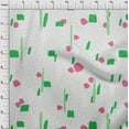 thumbnail image 4 of oneOone Velvet Light Green Fabric Geometric Abstract Shapes With Animal Print Sewing Craft Projects Fabric Prints By Yard 58 Inch Wide, 4 of 4