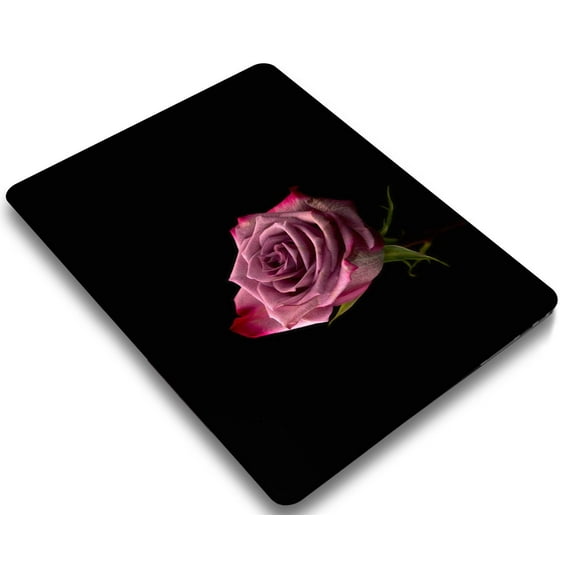 KSK KAISHEK Hard Shell Case Cover Only for Old MacBook Air 13 inchs 2010/2013/2014-2017 A1369 & A1466 + Black Keyboard Cover, Flower 1106