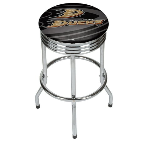 Nhl Chrome Ribbed Bar Stool Anaheim Ducks Nhl Chrome Ribbed Bar Stool Anaheim Ducks