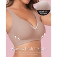 thumbnail image 2 of Cassie Liz Deep V Bras for Women No Underwire Jelly Wireless Push Up Bra Comfortable Bralette Seamless T-Shirt Bras, 2 of 6