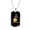 Military Chain (Gold), variant on Bitcoin & Chill Crypto Dog Tag Necklace Stainless Steel 24" Chain Silver Tone or Gold Tone