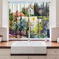 thumbnail image 2 of Ambesonne Fine Art Kitchen Curtains, Tuscany Village Scenery, 55"x39", Multicolor, 2 of 3