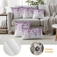 thumbnail image 6 of Purple Eucalyptus Outdoor Pillow Covers 18"x18" Set of 2,Waterproof Throw Pillow Covers for Patio Furniture,Spring Botanical Plant Aesthetic Decorative Cushion Pillowcases for Garden Porch Couch Sofa, 6 of 9