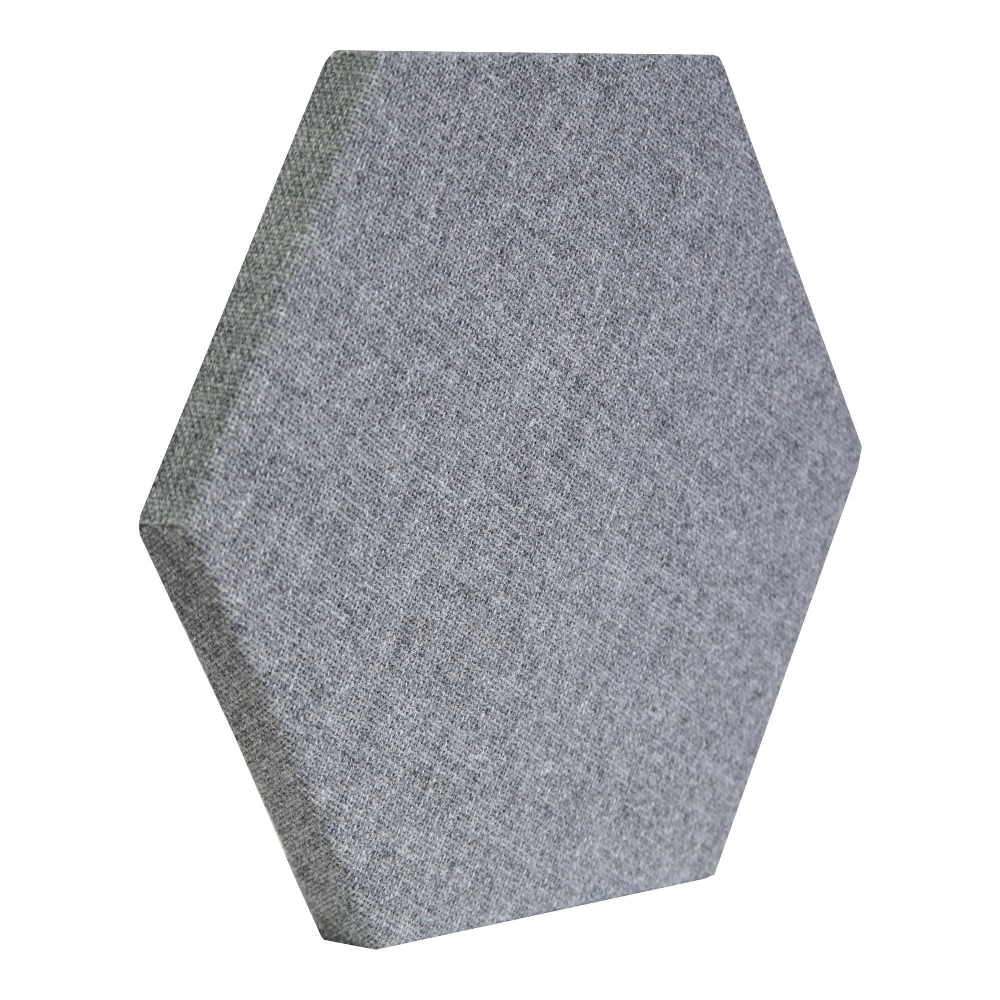 ATS Acoustics Hexagon Fire Rated Sound Absorbing Acoustic Panel 12" x 1" (Charcoal)