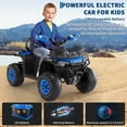 thumbnail image 3 of EDTara 12V Toddler Electric Car with Remote Control, Kids Ride On Car with Bluetooth USB Music Player, 2x35W Motor, LED Headlights, 3 of 8