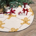 thumbnail image 3 of FMSHPON Christmas Gingerbread Xmas Christmas Tree Skirt Stand Mat for Holiday Party Decoration Indoor Outdoor 48 inches, 3 of 3