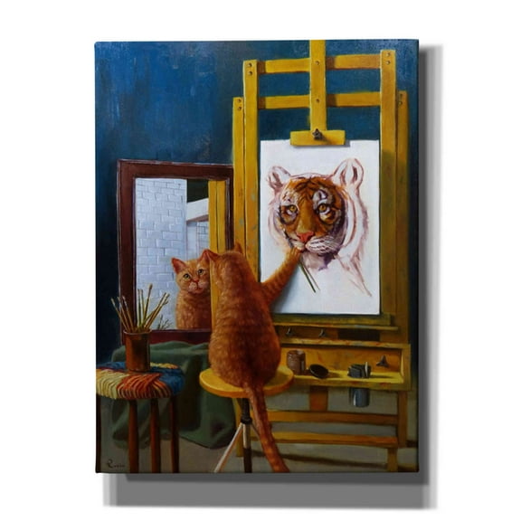 Epic Graffiti 'Norman Catwell' by Lucia Heffernan, Canvas Wall Art, 12"x16"