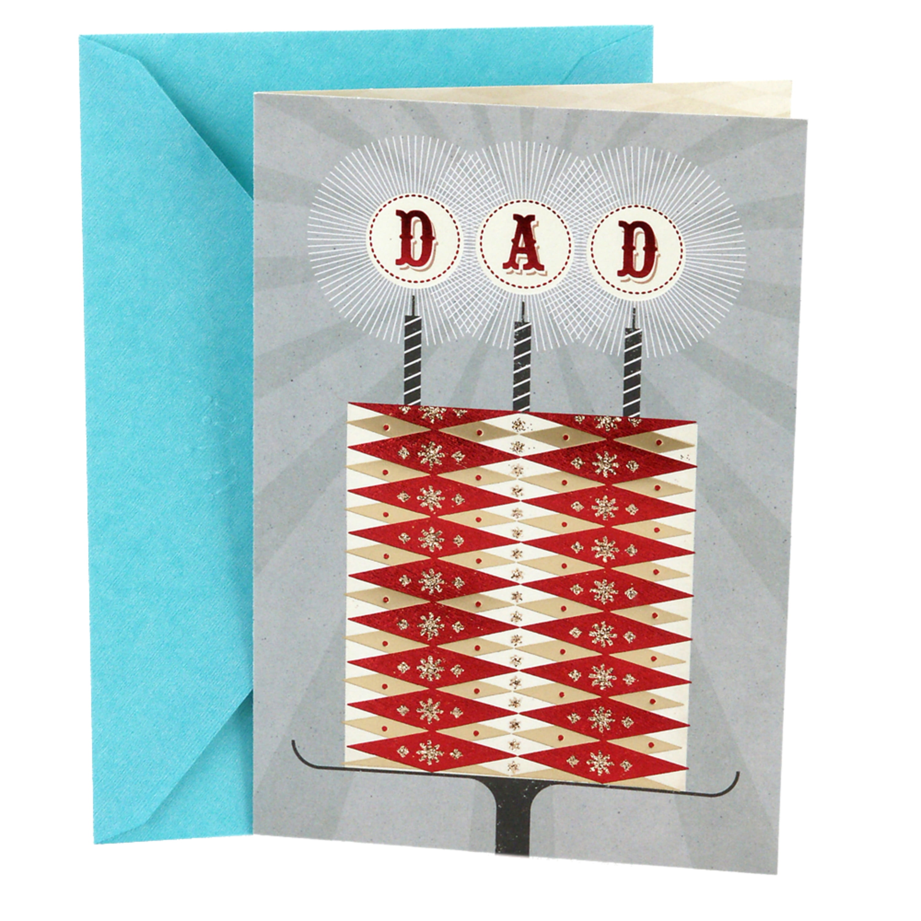 Hallmark Birthday Greeting Card for Father (Cake and Candles)