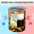 thumbnail image 2 of 12oz Coffee Tumblers Halloween Bat Silhouette Pattern Stainless Steel Vacuum Insulated Travel Tumbler Coffee Cups Mug with Lid and Straw with Cleaning Brush for Cold & Hot Drinks, 2 of 5