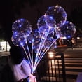 thumbnail image 2 of Globos LED Bobo Transparentes, 10 Unidades Con Palos y Bomba de Aire, Decoración Única y Reutilizable Para Fiestas, 2 of 4