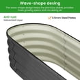thumbnail image 6 of Soonbuy 2 Pcs Oval Raised Garden Bed,Galvanized Raised Beds,Open-Ended Base Metal Raised Planter Beds,Garden Bed Outdoor,Planter Raised Boxes for Vegetables,Flowers,Tool-Free Assembly, 6 of 8