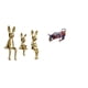 thumbnail image 1 of Figuras de la familia Bunny Bull: coloridas esculturas de animales de resina para escritorio, mesa, centro de mesa, armario, estantería, decoración de, 1 of 8