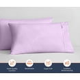 thumbnail image 2 of SGI Bedding 1000 TC Egyptian Cotton Bed Pillowcases Set King Size Pillow cases 1000 Count covers for King Size - Soft, Durable Sheets Cotton Sheets in 1000 TC Lilac, 2 of 6