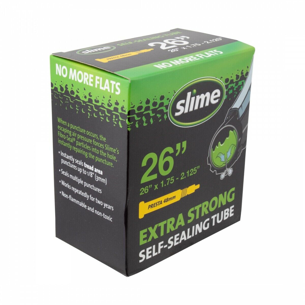 Slime Self Sealing 26 X 1.75 2.125 48mm Presta Valve Bicycle Tube for sale online 