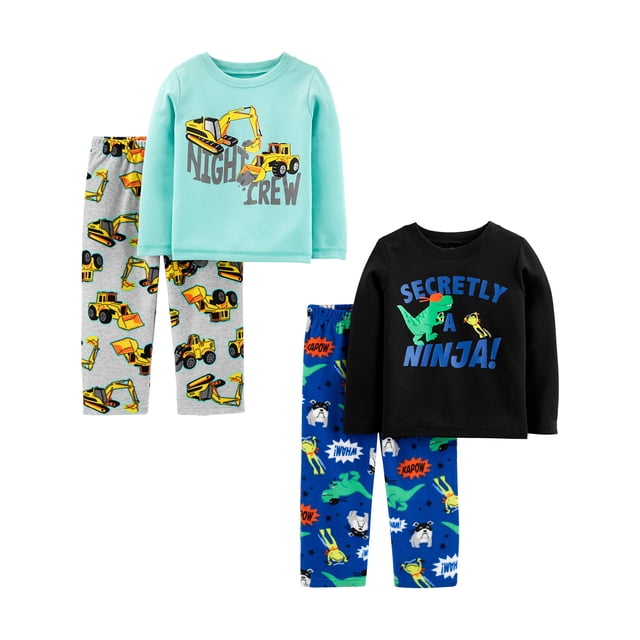 Set de pijamas Simple Joys by Carter's Boys 2T con 4 piezas