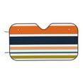 thumbnail image 7 of Haiem Colorful Pastel Stripes Car Windshield Sun Shade - Blocks UV Rays Sun Visor Protector, Sunshade to Keep Your Vehicle Cool, Universal Fit SUV Van Sedan-Medium, 7 of 7