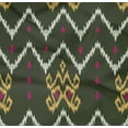thumbnail image 4 of oneOone Organic Cotton Poplin Twill Fabric Paisley & Chevron Ikat Fabric Prints By Yard 42 Inch Wide, 4 of 4