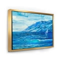 thumbnail image 3 of Designart 'Sunrise Glow On The Sea Waves II' Nautical & Coastal Framed Canvas Wall Art Print, 3 of 5