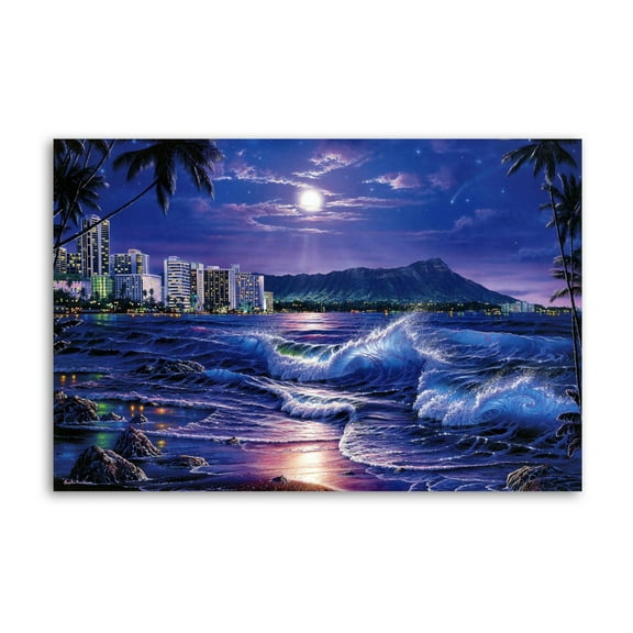 Christian Riese Lassen Waikiki Romance Art Poster Canvas Painting Decor Wall Print Photo Gifts Home Modern Decorative Posters 24x36inch(60x90cm)