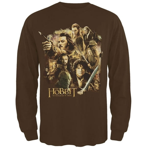 The Hobbit - T-Shirt à Manches Longues Moulé Terre Moyenne