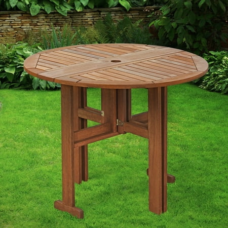 Furinno Tioman Outdoor Series 36" Folding Outdoor Dining Table, Off-White (1 Count)