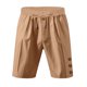 thumbnail image 5 of pstuiky Pantalones cortos de entrenamiento para hombre, Pantalones cortos de lino con cintura elástica y botones de color liso para hombre, versátiles y a la moda. Pantalones cortos de golf, 5 of 8