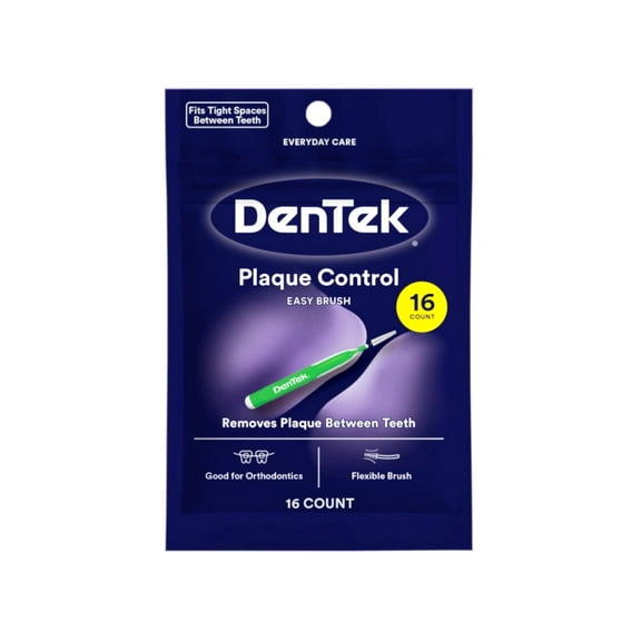 Dentek Easy Extra Tight Spaces Interdental Cleaners Brush, 16 Count