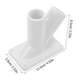 thumbnail image 2 of MRLESS Wall Flagpole Holder Outdoor Flagpole Stand V-Shaped Flag Pole Bracket Flagpole Holder, 2 of 8