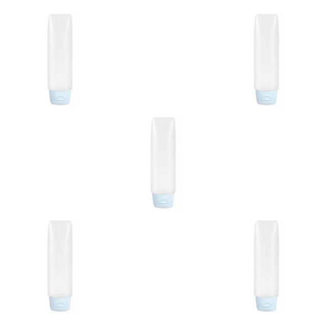 QualitChoice Travel Bottle Portable Shower Gel Dispensing Container Refillable Leakproof Dispenser Tube Household Organizer 50ML Blue 5Set