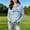 Light Blue, variant on Women's Heartbeat Print Fleece Lined Hoodie Pullover Long Sleeve Drawstring Casual Sweatshirt with Pocket