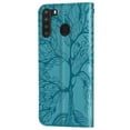 thumbnail image 5 of Classic Life Tree Pattern Case for SAMSUNG Galaxy A21 (6.5 Inch) - Slim Fit Lightweight Flip Case with Strap & Card Holder, Protective Folio Stand Phone Cover (Blue), 5 of 9