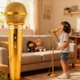 thumbnail image 3 of Party Props, Fake Microphone Toy Prop Simulation Performance Mic for Kids Party Birthday Event Stage Play Role-Playing Activities Decorations, 3 of 5
