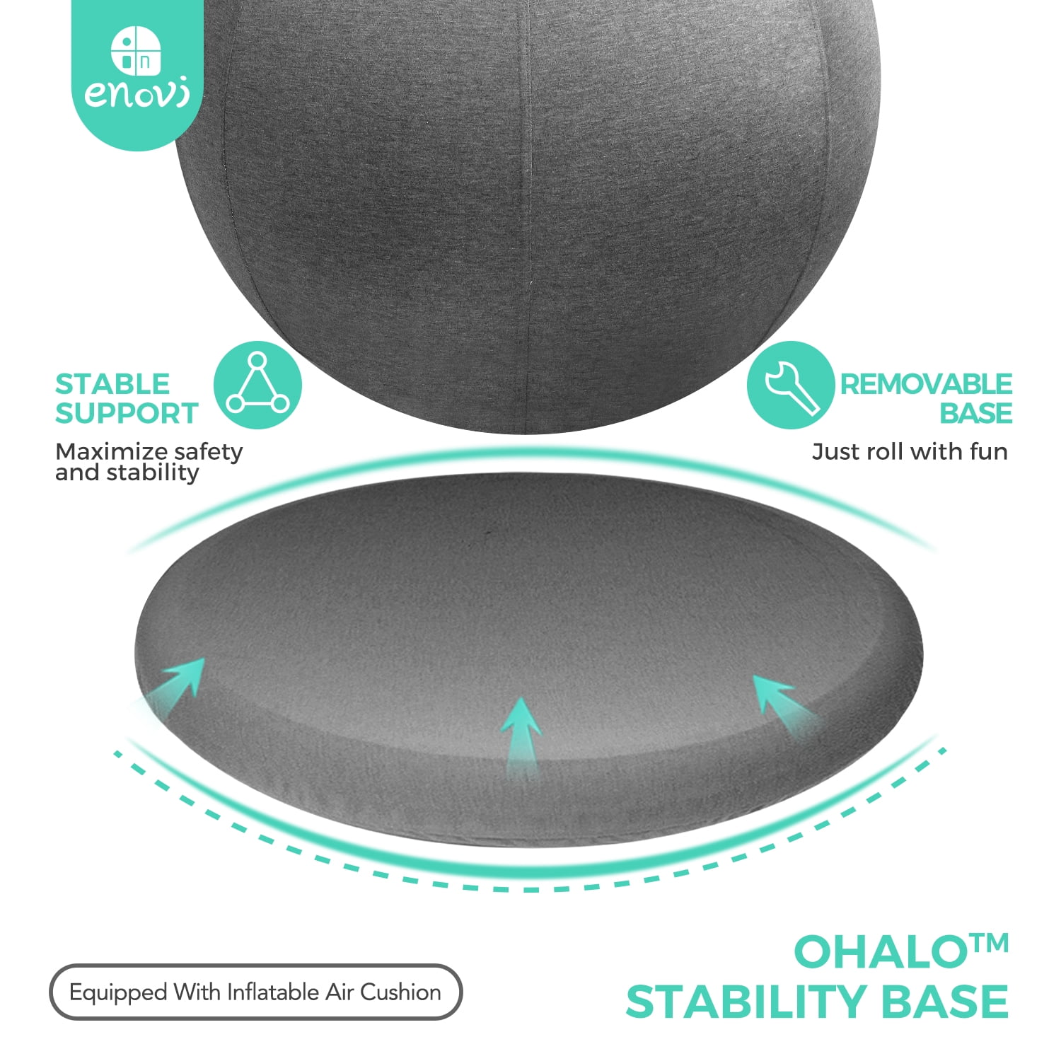 Enovi ProBalanceΩ Ball Chair, Yoga Ball Chair Exercise Ball Chair 