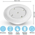 thumbnail image 2 of Wireless LED Puck Lights with Remote, Battery Operated Lights for Night Light Under Cabinet Lighting White, 2 of 5
