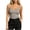 Gray Tank Tops, variant on Women's U Neck Ribbed Spaghetti Strap Tank Top with Built in Bra, Slim Fit Basic Crop Cami, Stretchy Soft Layering Vest for Everyday Outfits