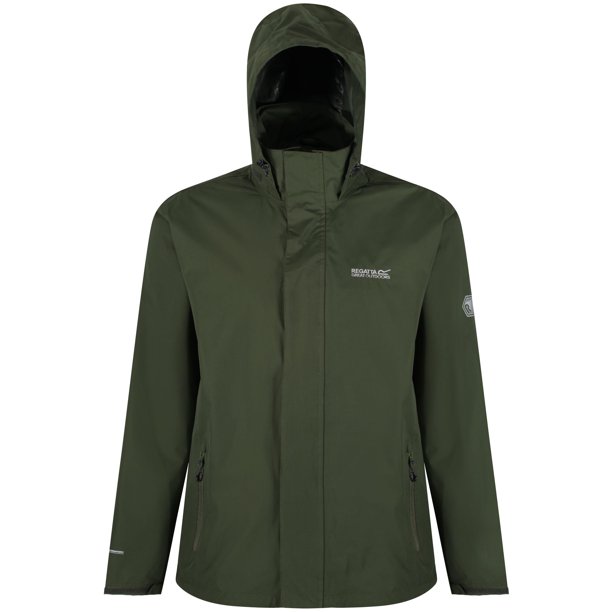 Regatta Great Outdoors - Chaqueta Impermeable con Capucha Modelo Classic Matt para Hombre (Verde Racing) Regatta UTRG919_racinggreen