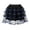 Blue, variant on Women Three-Tier Cascading Ruffle Fluffy Tulle Tutu Mini Skirt Wide Stretch Elastic Waist Contrast Color Ribbon Trim Cosplay Halloween Party Casual Short Bottom 1PC S-6XL Plus Size Friendly